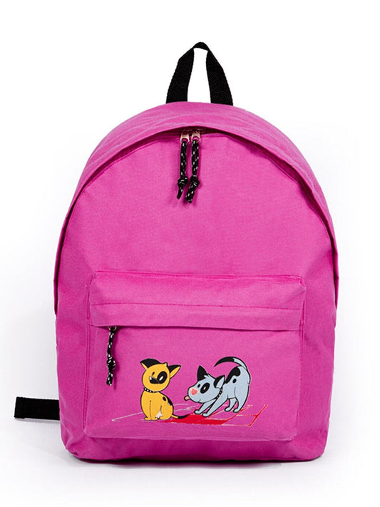 Dogs Pink Backpack