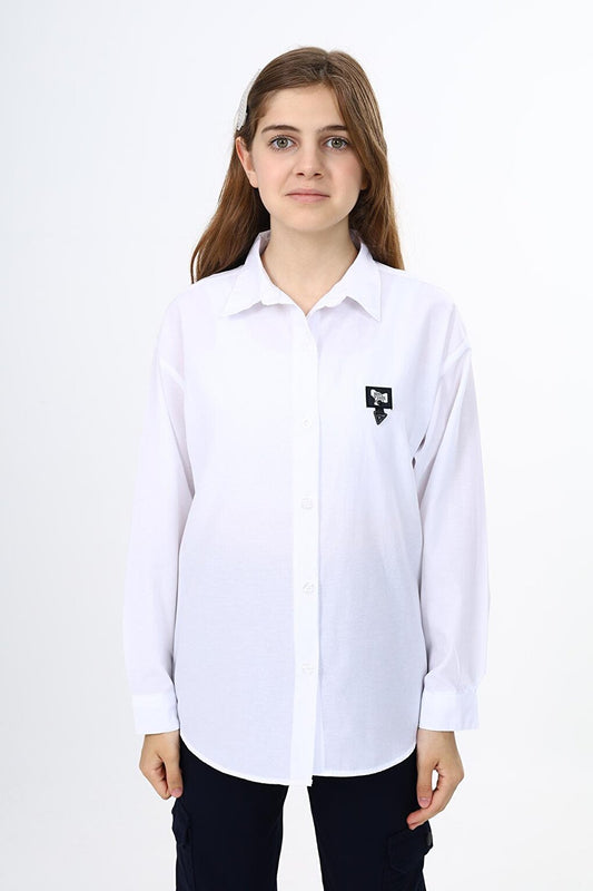 Girl's School Style Shirt 9-14 Years Lx260