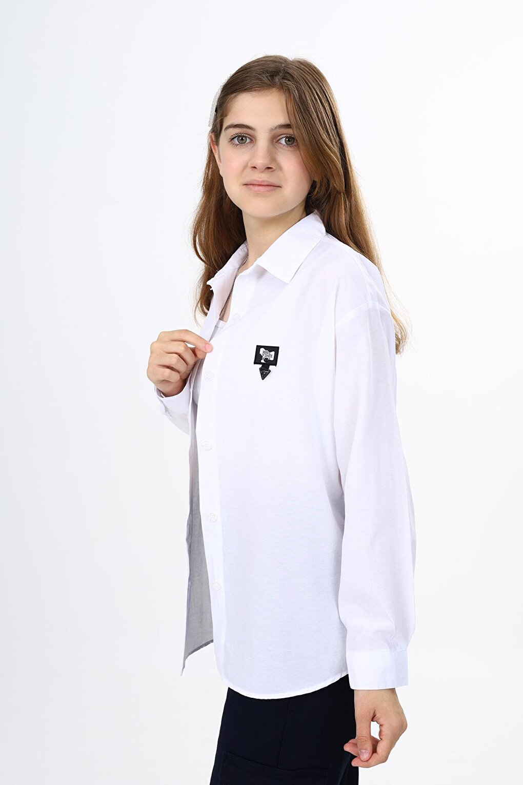 Girl's School Style Shirt 9-14 Years Lx260