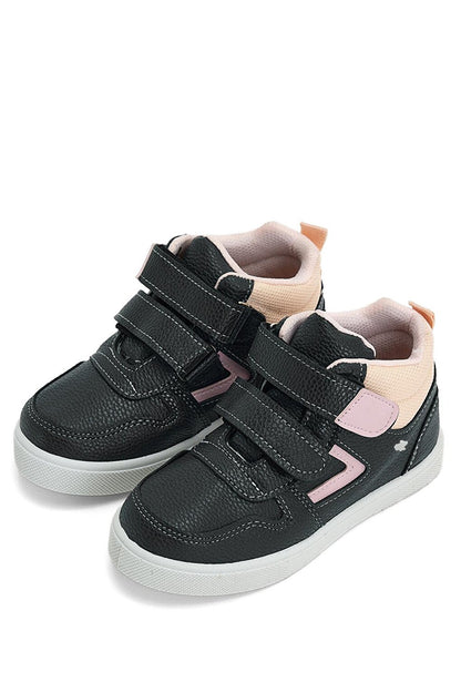 Children's Unisex Navy Blue Pink Comfortable Velcro Shoes