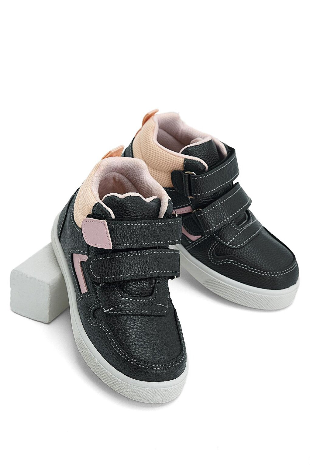 Children's Unisex Navy Blue Pink Comfortable Velcro Shoes