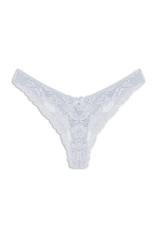 Lace High Waist Women's Thong Panties Set of 3