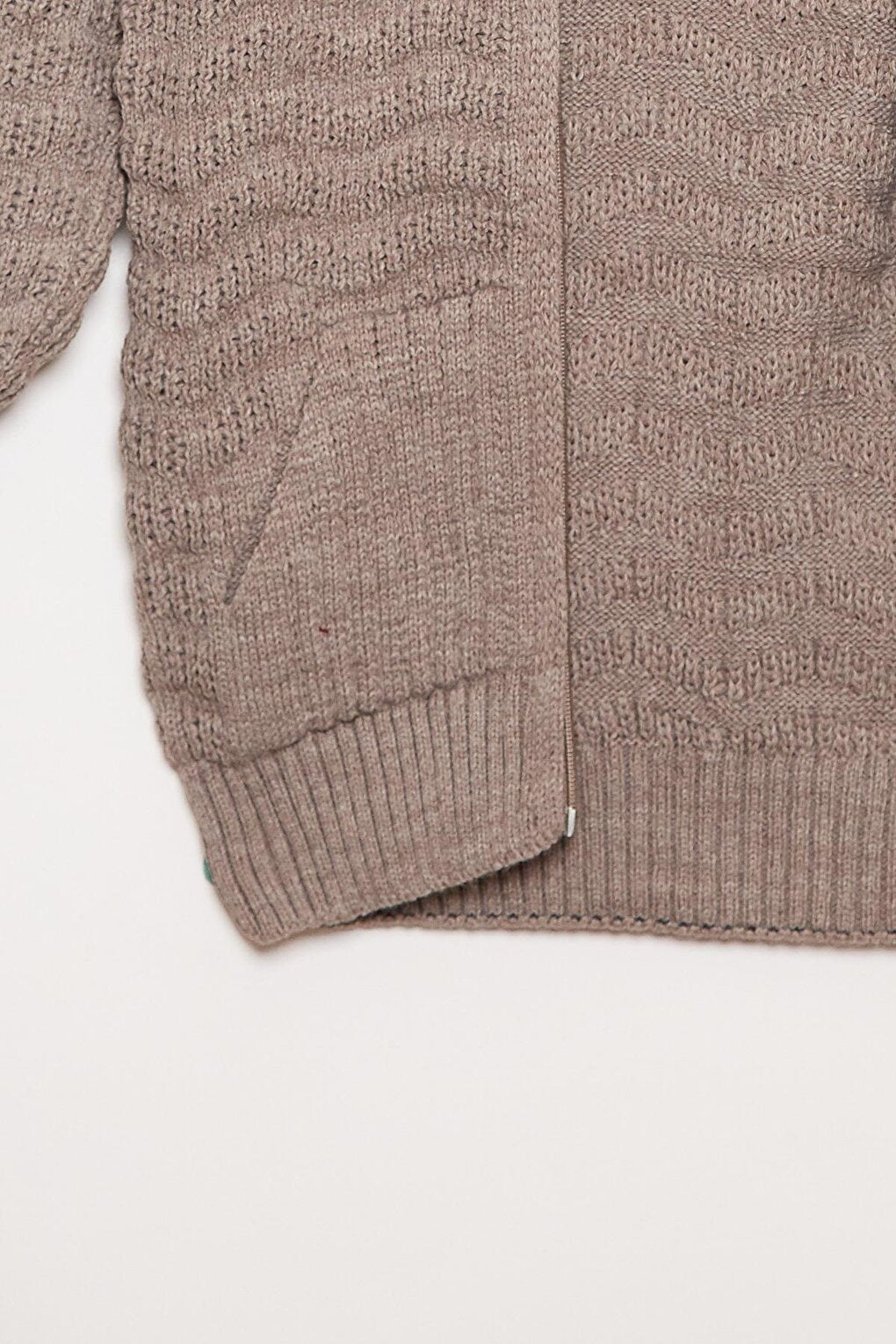 Fur Detailed Knitwear Boys Cardigan