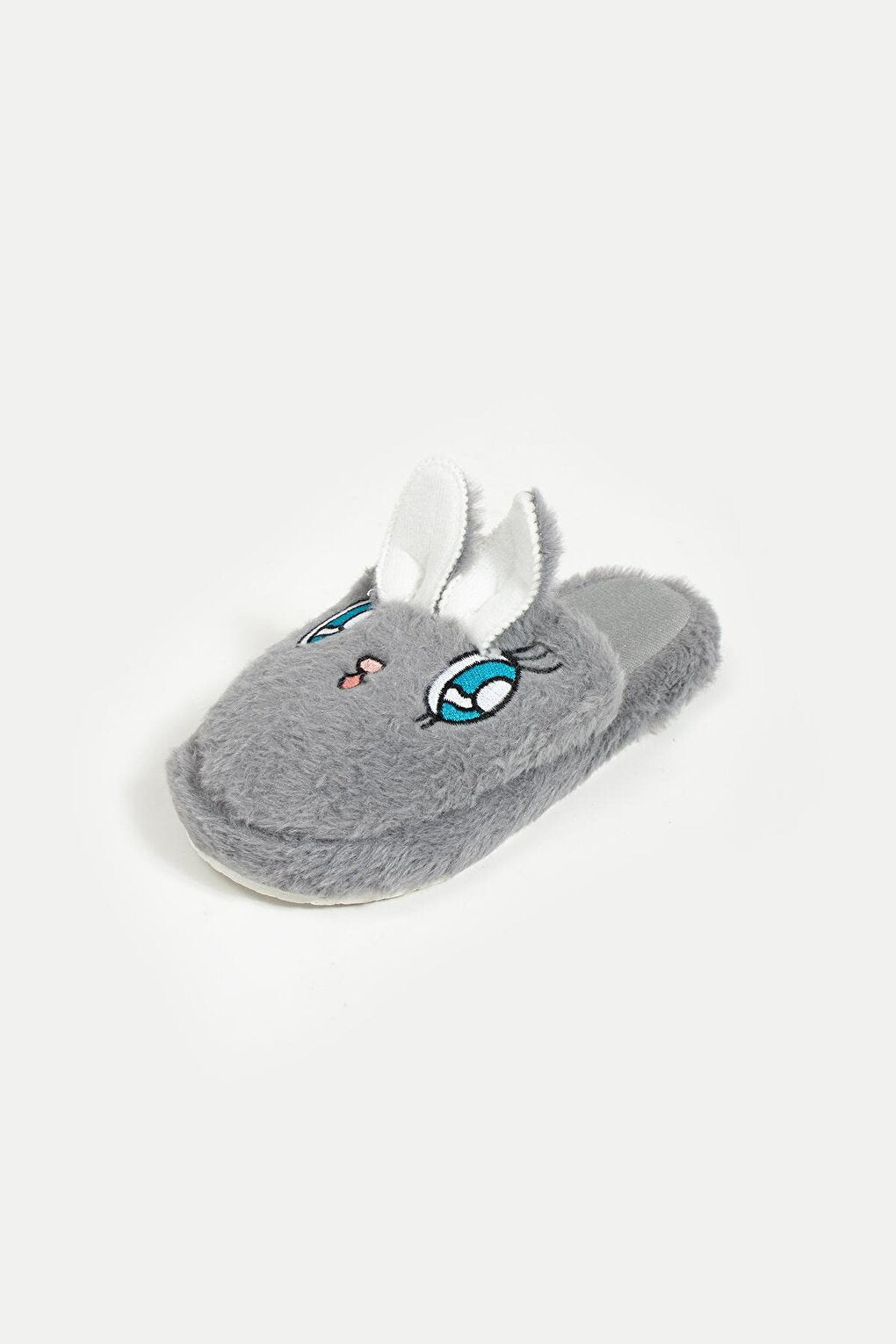 Cute Rabbit Front Closed Inside Fur Thermal Sole Women's Home Slippers P01-18-23Kl