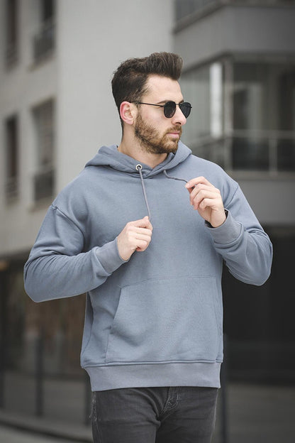 Three Thread Without Raising Oversize Basic Men's Sweatshirt