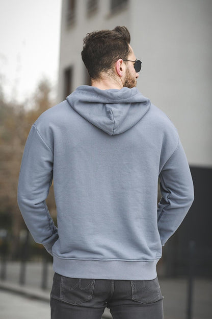 Three Thread Without Raising Oversize Basic Men's Sweatshirt