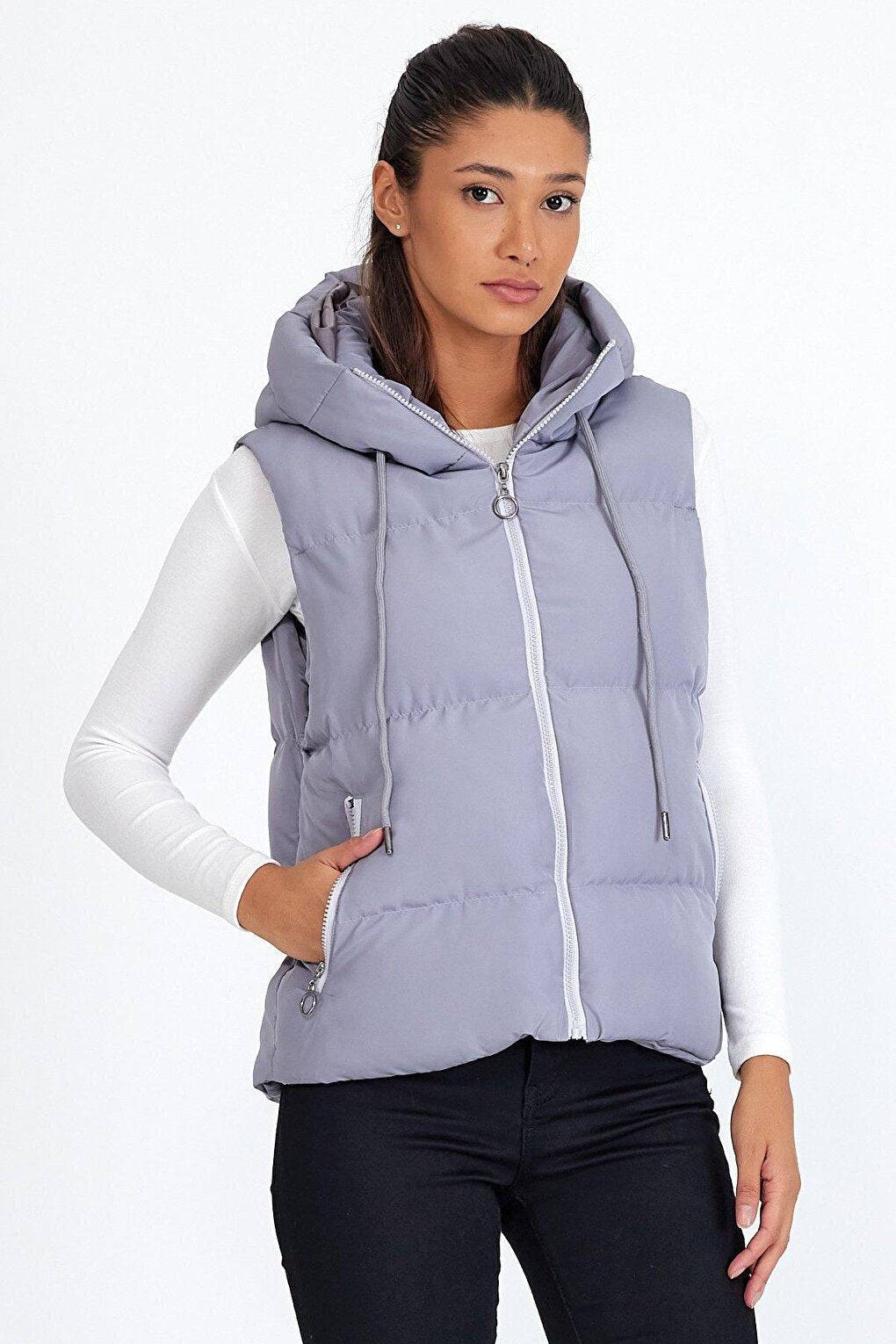 Hooded Puffer Vest AC-K59075WYZ