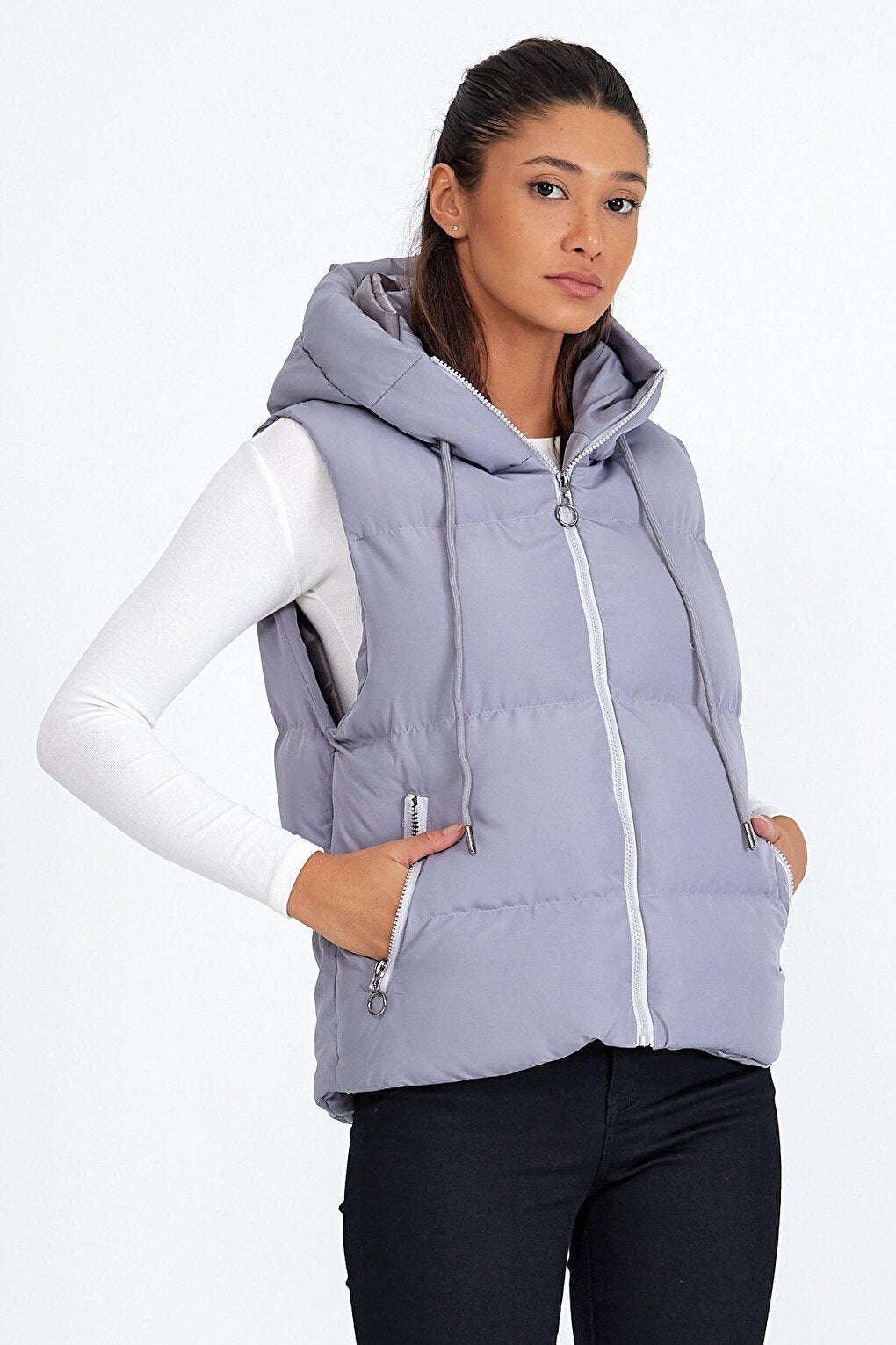 Hooded Puffer Vest AC-K59075WYZ