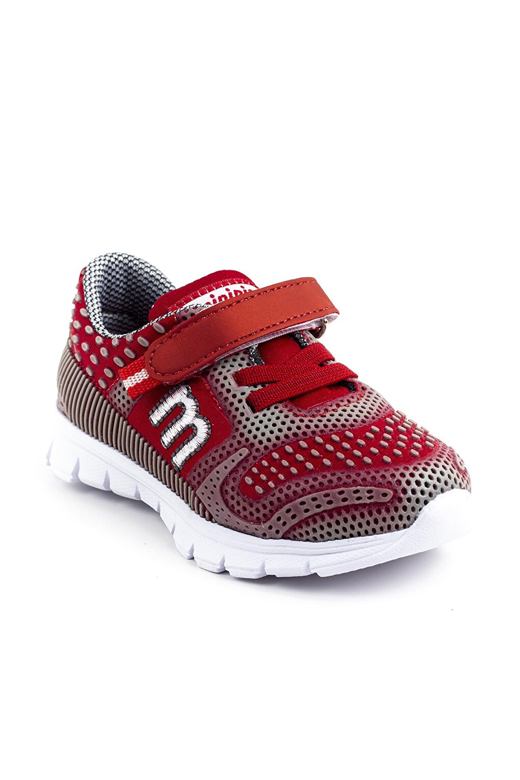 Unisex Children's Gray-Red healthy Supported Children's Sports Shoes