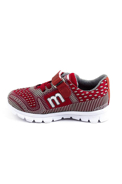 Unisex Children's Gray-Red healthy Supported Children's Sports Shoes