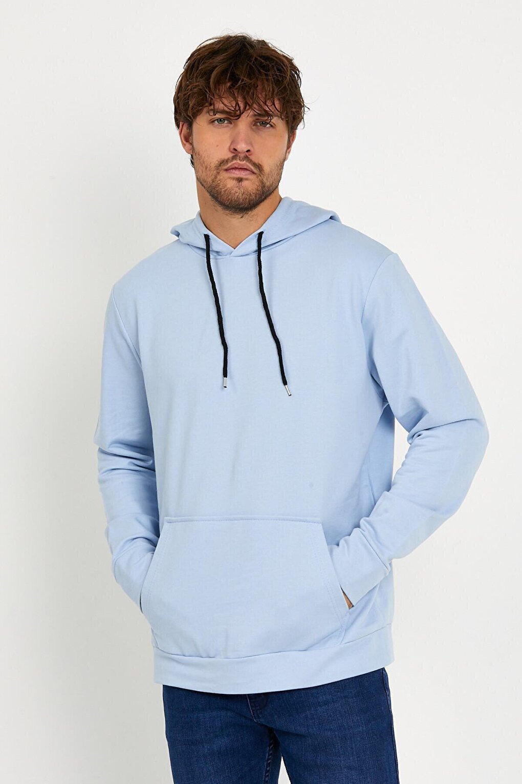 Men's Hooded Regular Fit Thin Sweatshirt SPR 20K55