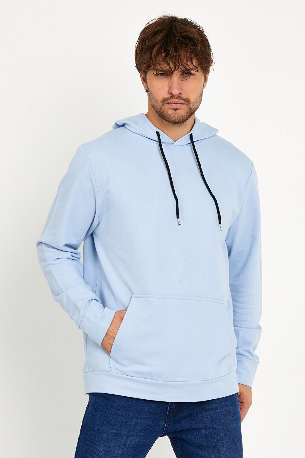 Men's Hooded Regular Fit Thin Sweatshirt SPR 20K55