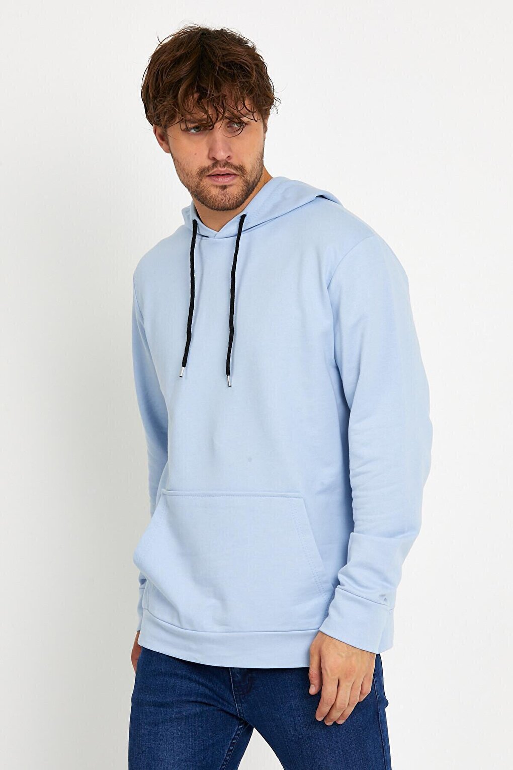 Men's Hooded Regular Fit Thin Sweatshirt SPR 20K55