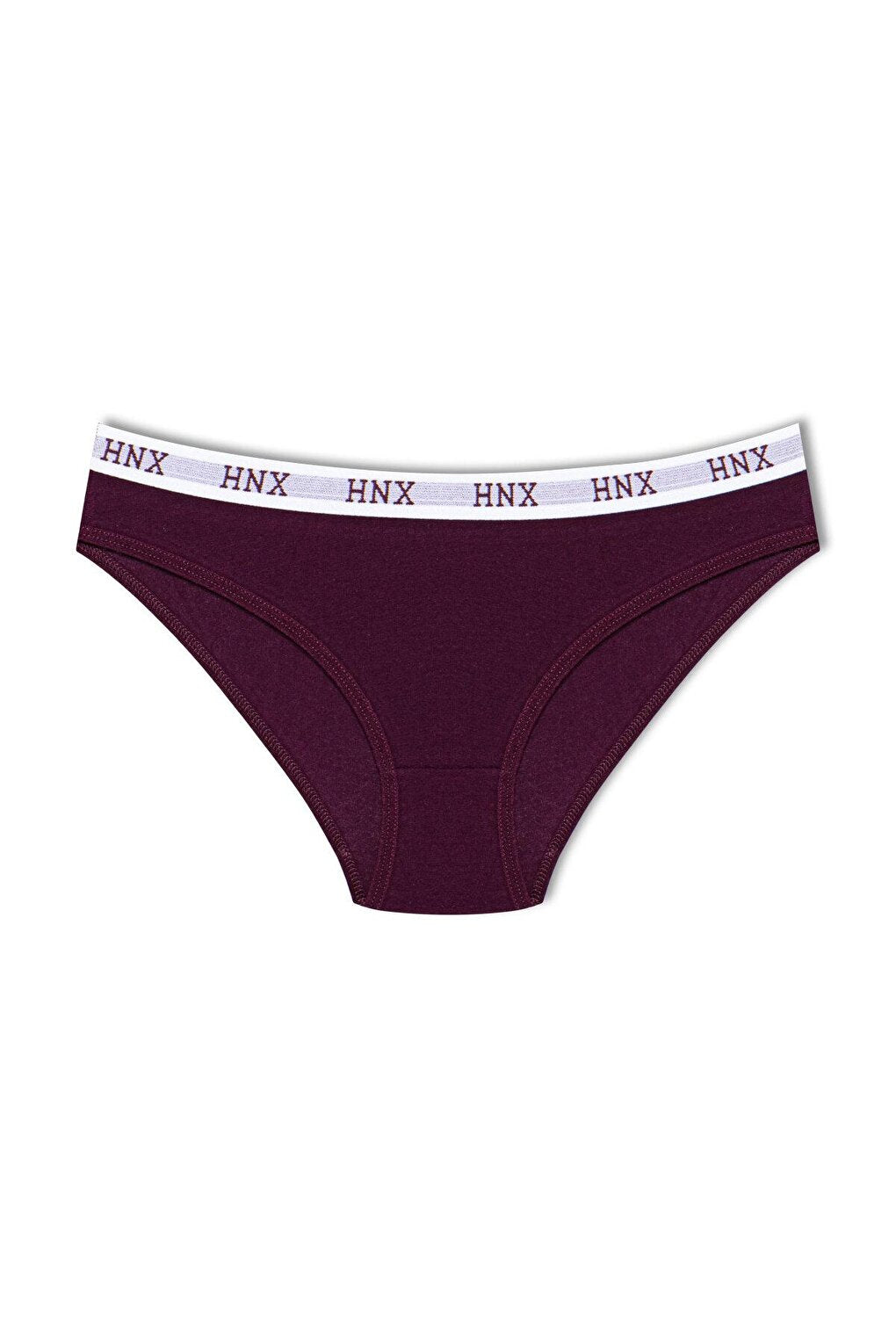 Cotton Basic Women's Panties with Lettering on the Waist