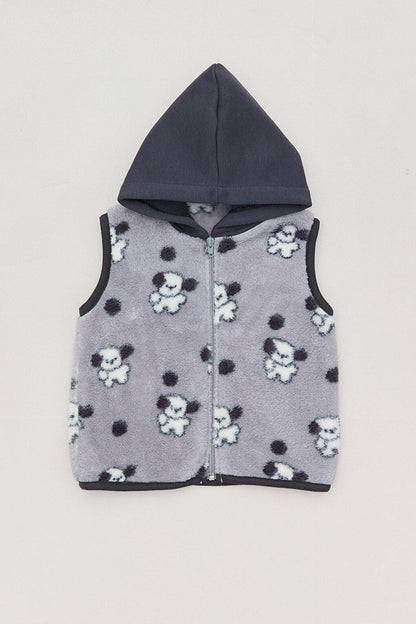 Dog Printed Boy's Vest