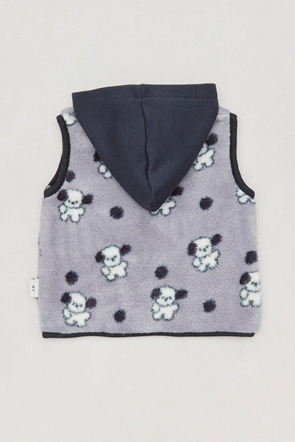 Dog Printed Boy's Vest