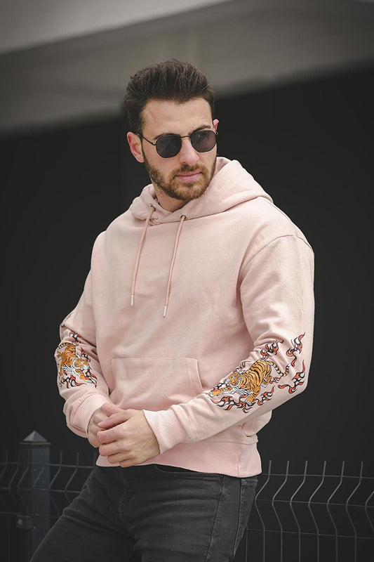 Brendan Three Thread Unraised Sleeve Printed Men's Sweatshirt