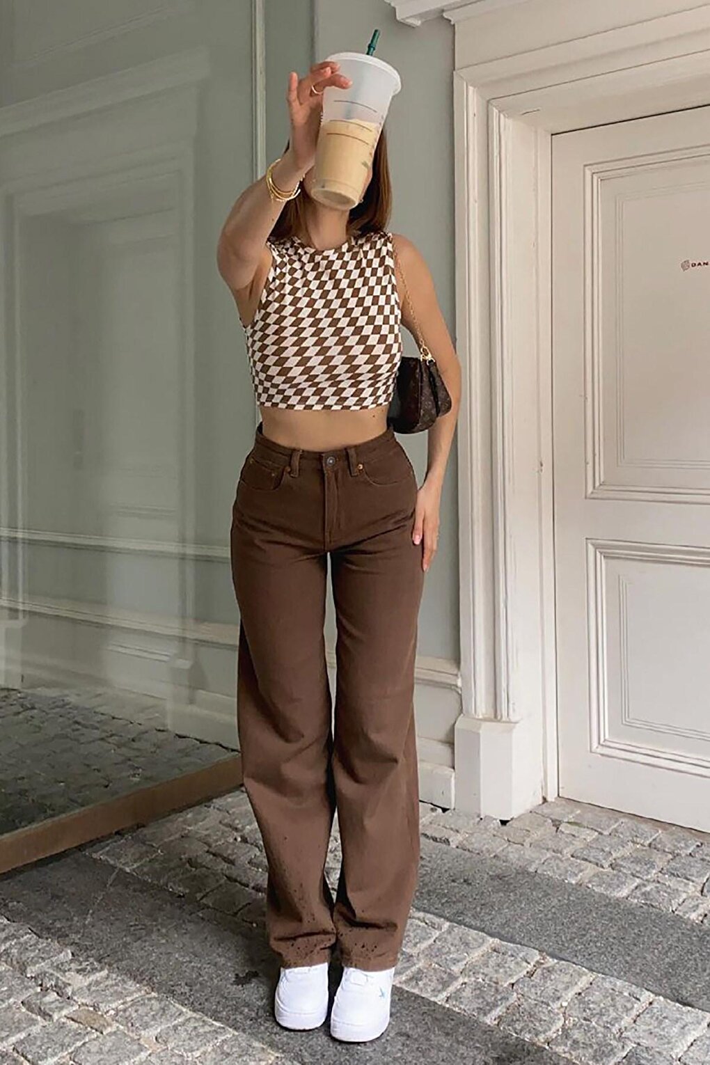 Mad Girls Brown Palazzo Jean Mg1247