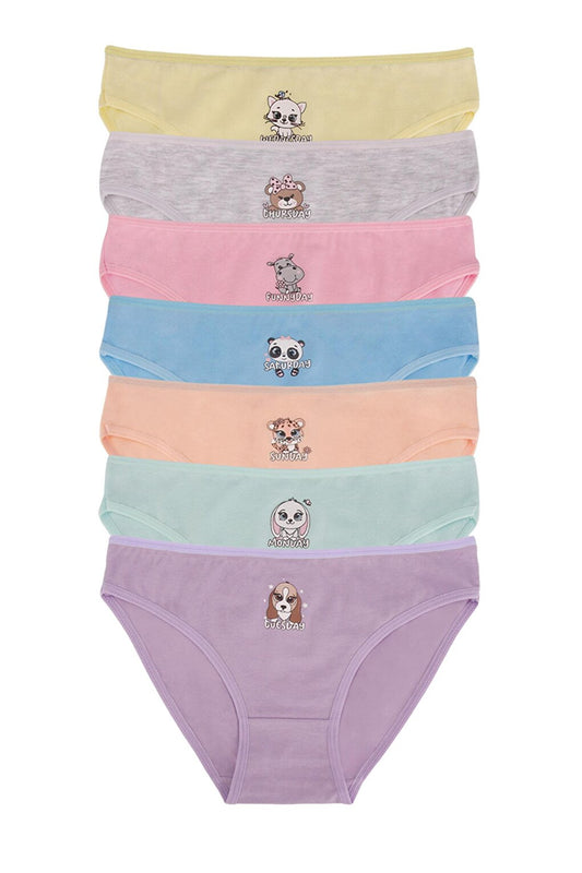 Girl's Cotton Panties 7 Pack