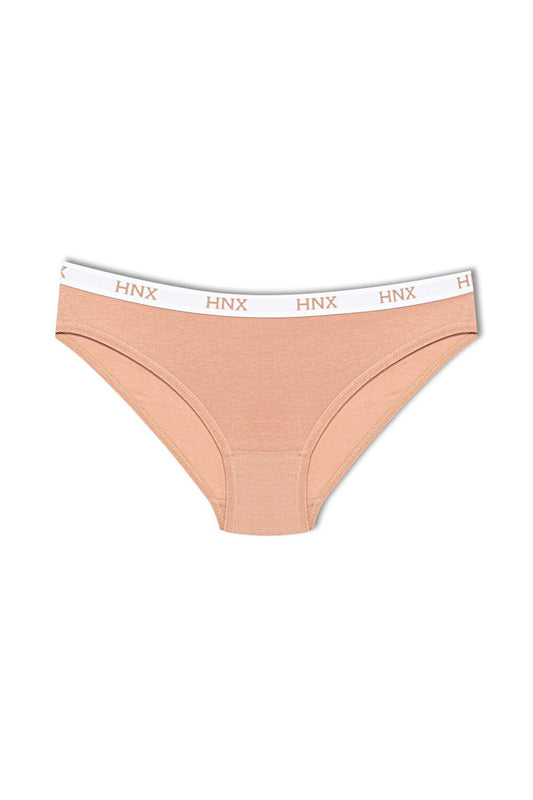 Cotton Basic Women's Panties with Lettering on the Waist