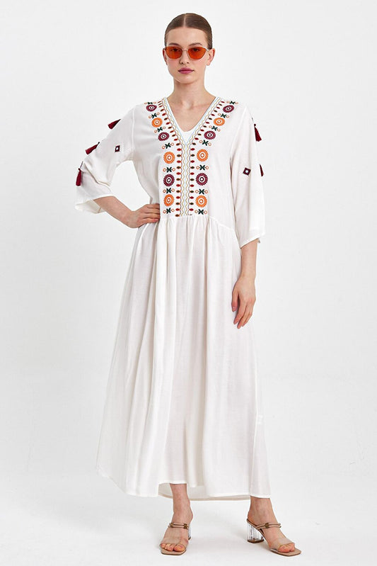 Women's Embroidered Long Dress