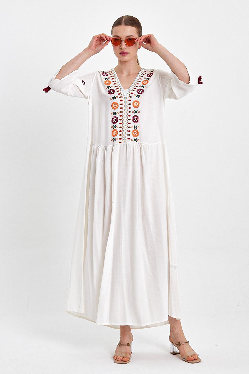 Women's Embroidered Long Dress