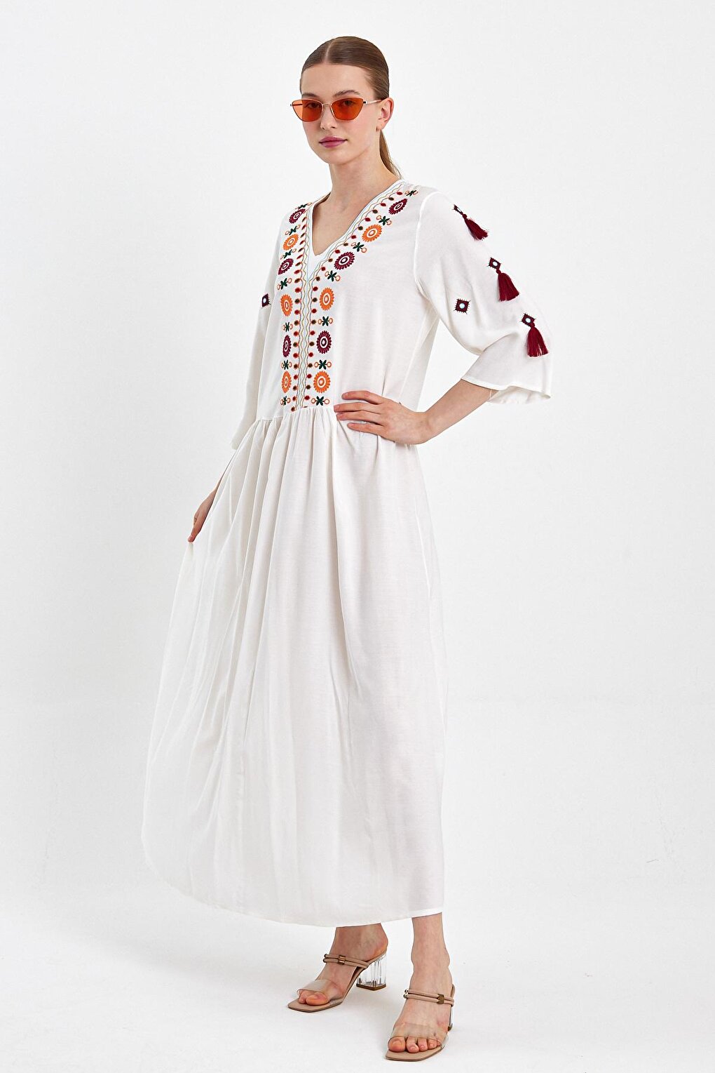 Women's Embroidered Long Dress