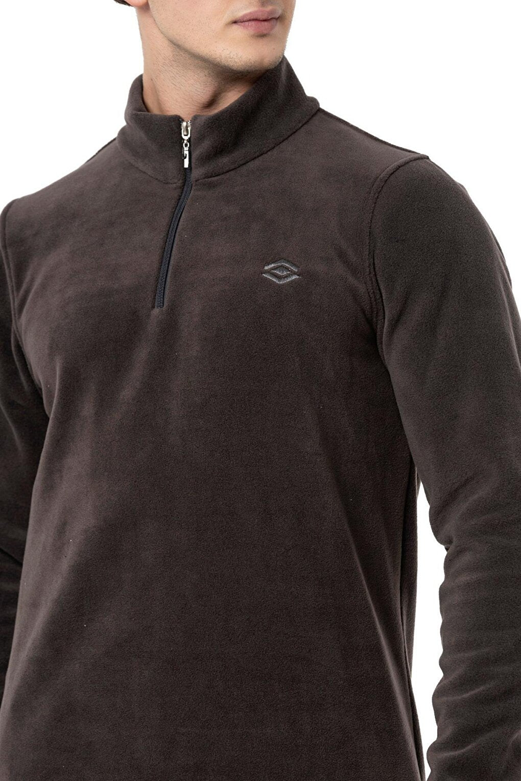 Half Zipper Anthracite Men's Fleece M1517TA