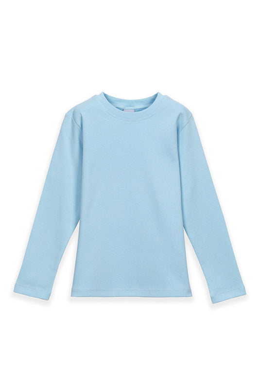 Baby Blue Unisex Crew Neck Long Sleeve T-Shirt