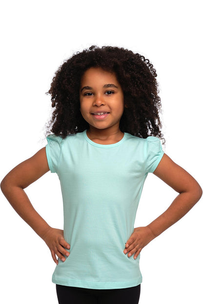 Mint Girl's Short Sleeve Basic T-Shirt