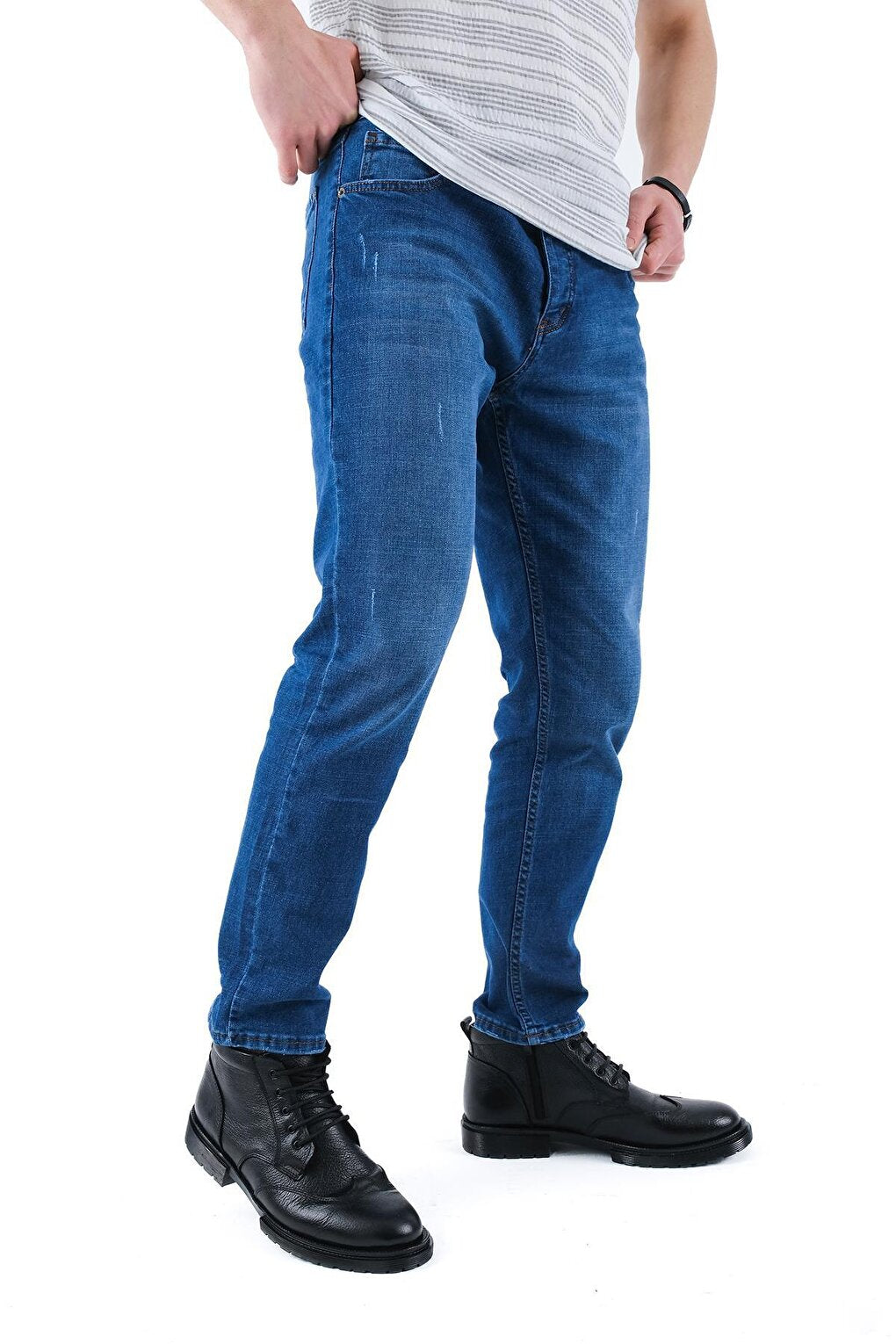 Slim Fit Lycra Claw Men's Jean Trousers