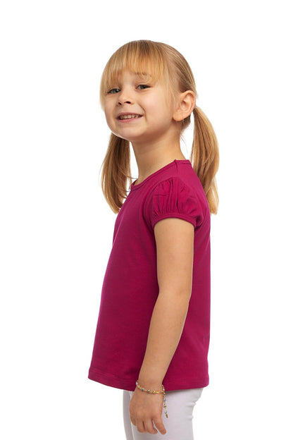 Plum Girl's Short Sleeve Basic T-Shirt