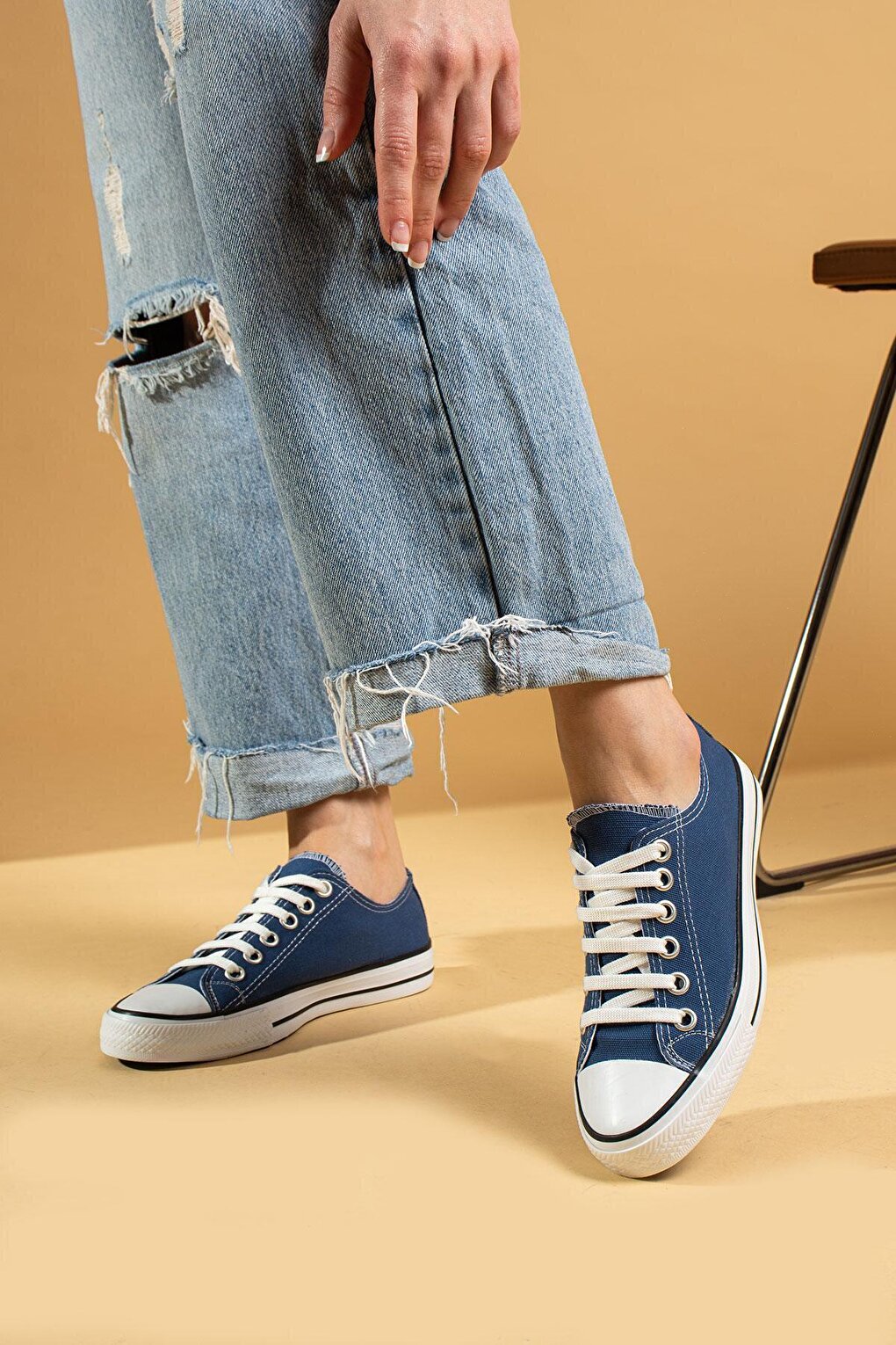 Lace-up Casual Sole Linen Women's Sneaker A3232-20