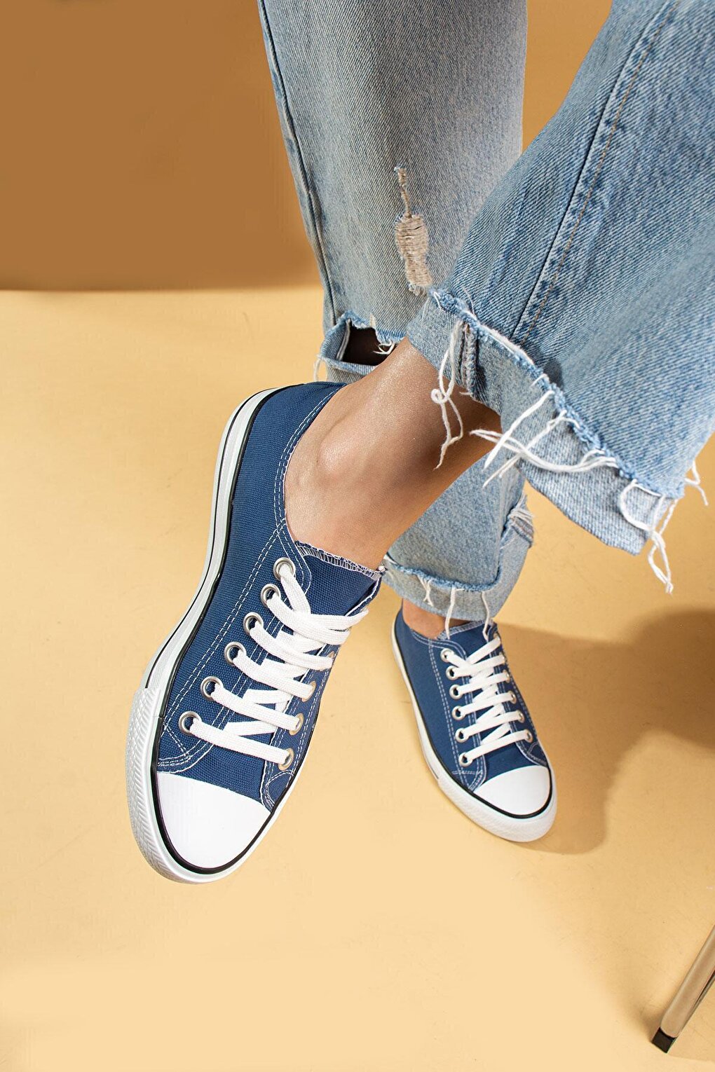 Lace-up Casual Sole Linen Women's Sneaker A3232-20