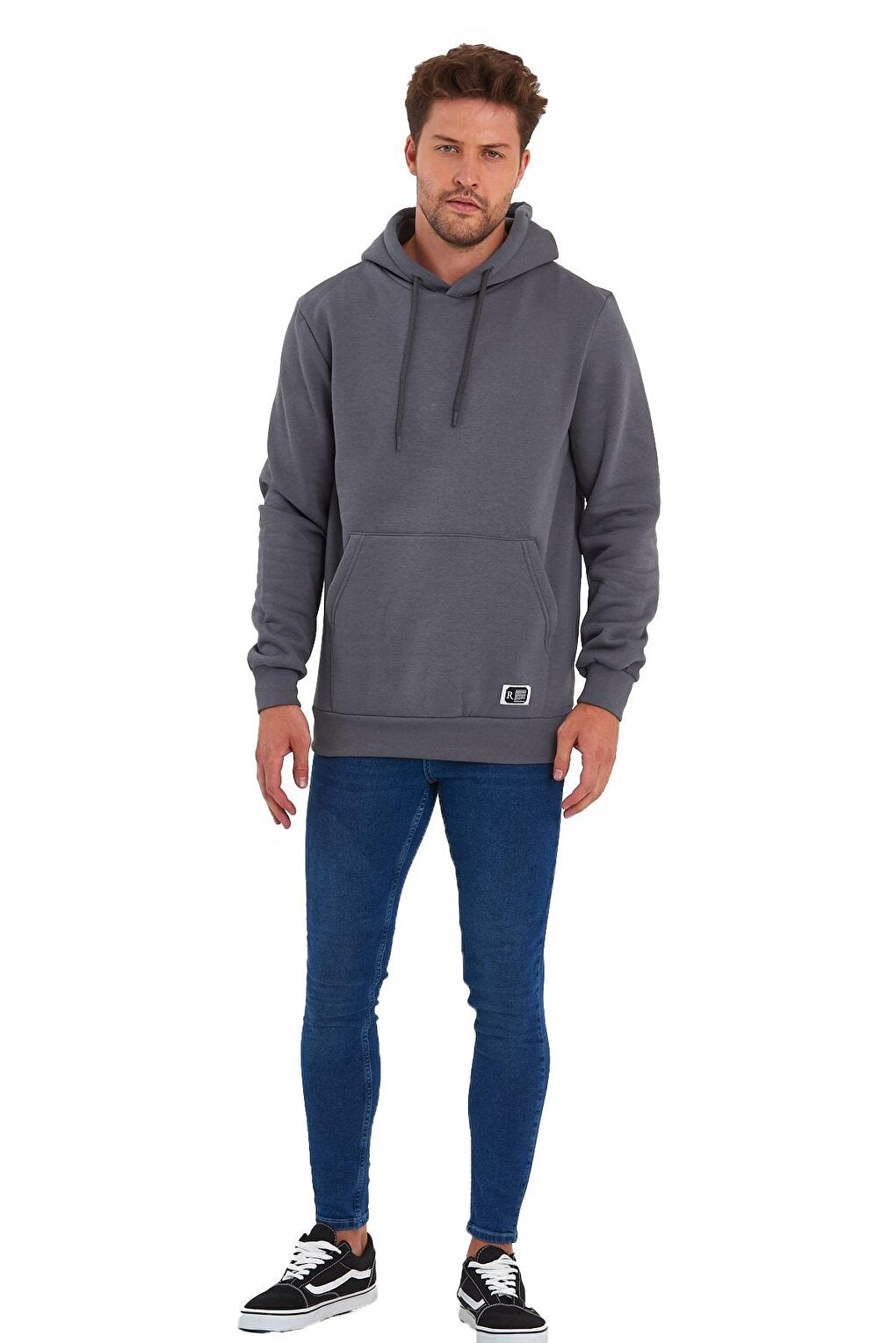 3 Thread Raised Hooded Men's Sweatshirt