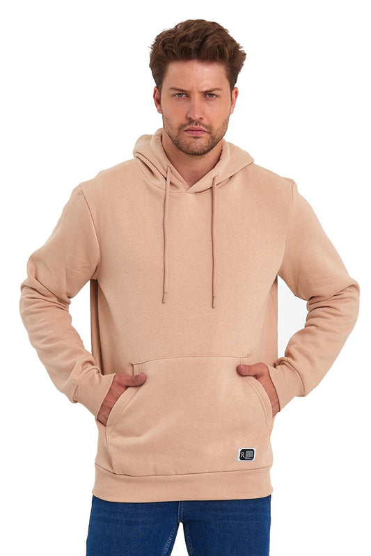 3 Thread Raised Hooded Men's Sweatshirt