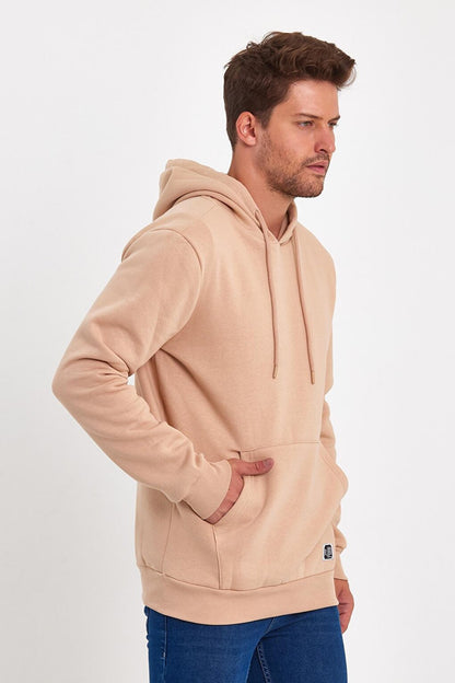 3 Thread Raised Hooded Men's Sweatshirt