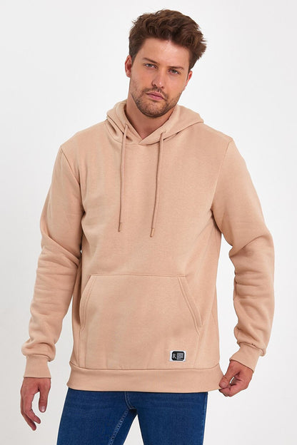 3 Thread Raised Hooded Men's Sweatshirt