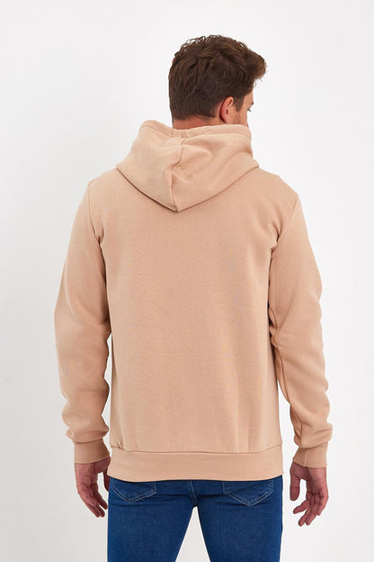 3 Thread Raised Hooded Men's Sweatshirt