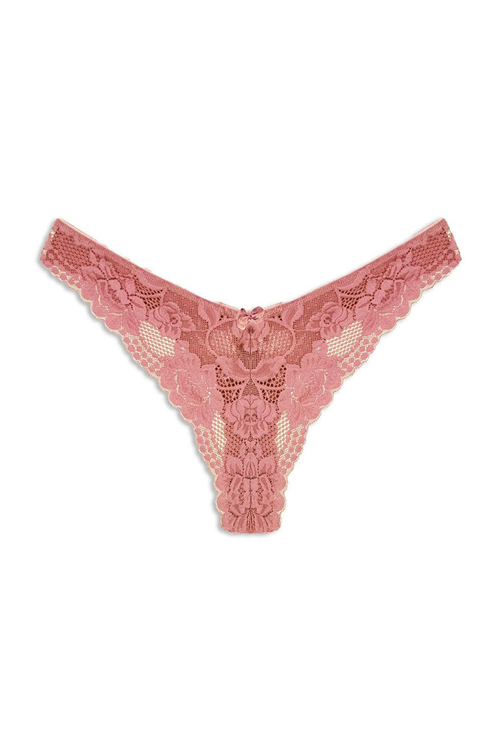 Lace High Waist Women's Thong Panties 2-pack