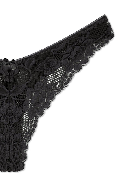 Lace High Waist Women's Thong Panties 2-pack