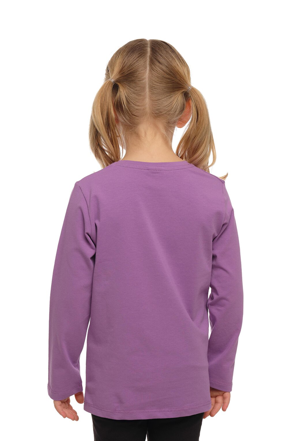 Light Purple Unisex Crew Neck Long Sleeve T-Shirt