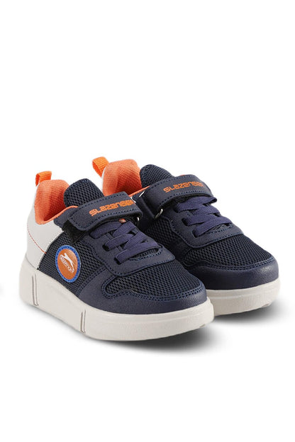 KAVITHA KTN Sneaker Boy's Shoes Navy Blue / Orange