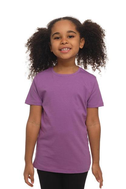 Light Purple Unisex Crew Neck Short Sleeve T-Shirt