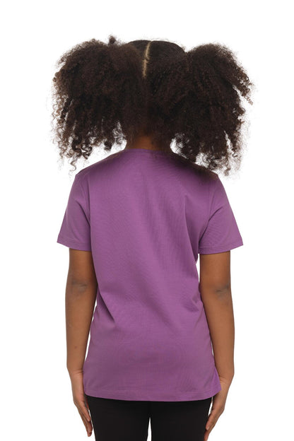 Light Purple Unisex Crew Neck Short Sleeve T-Shirt