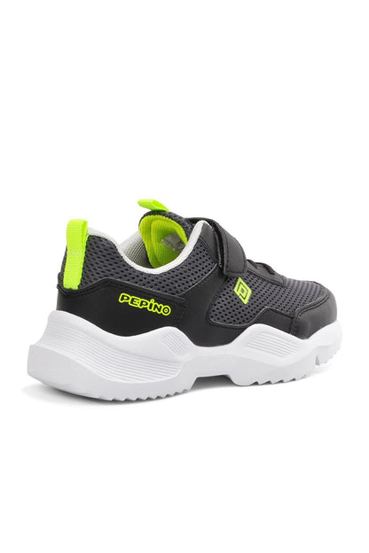 Smoked-Black Velcro Boys' Sports Shoes 800