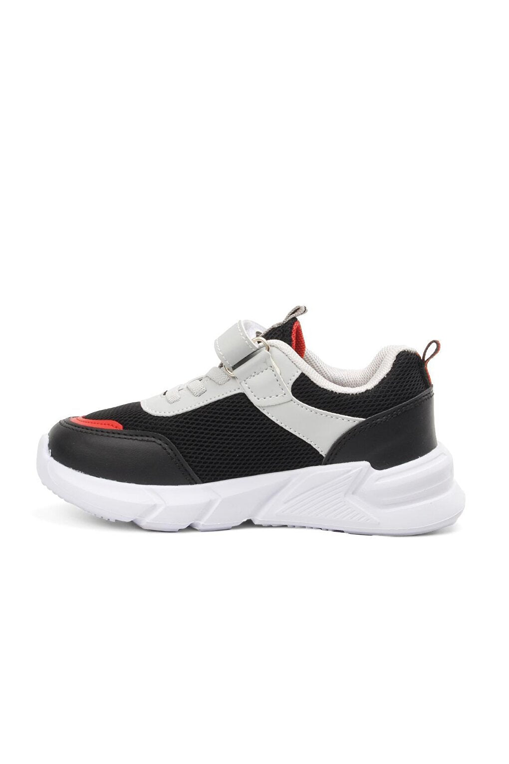 Black-Red Velcro Boys' Sports Shoes 1226