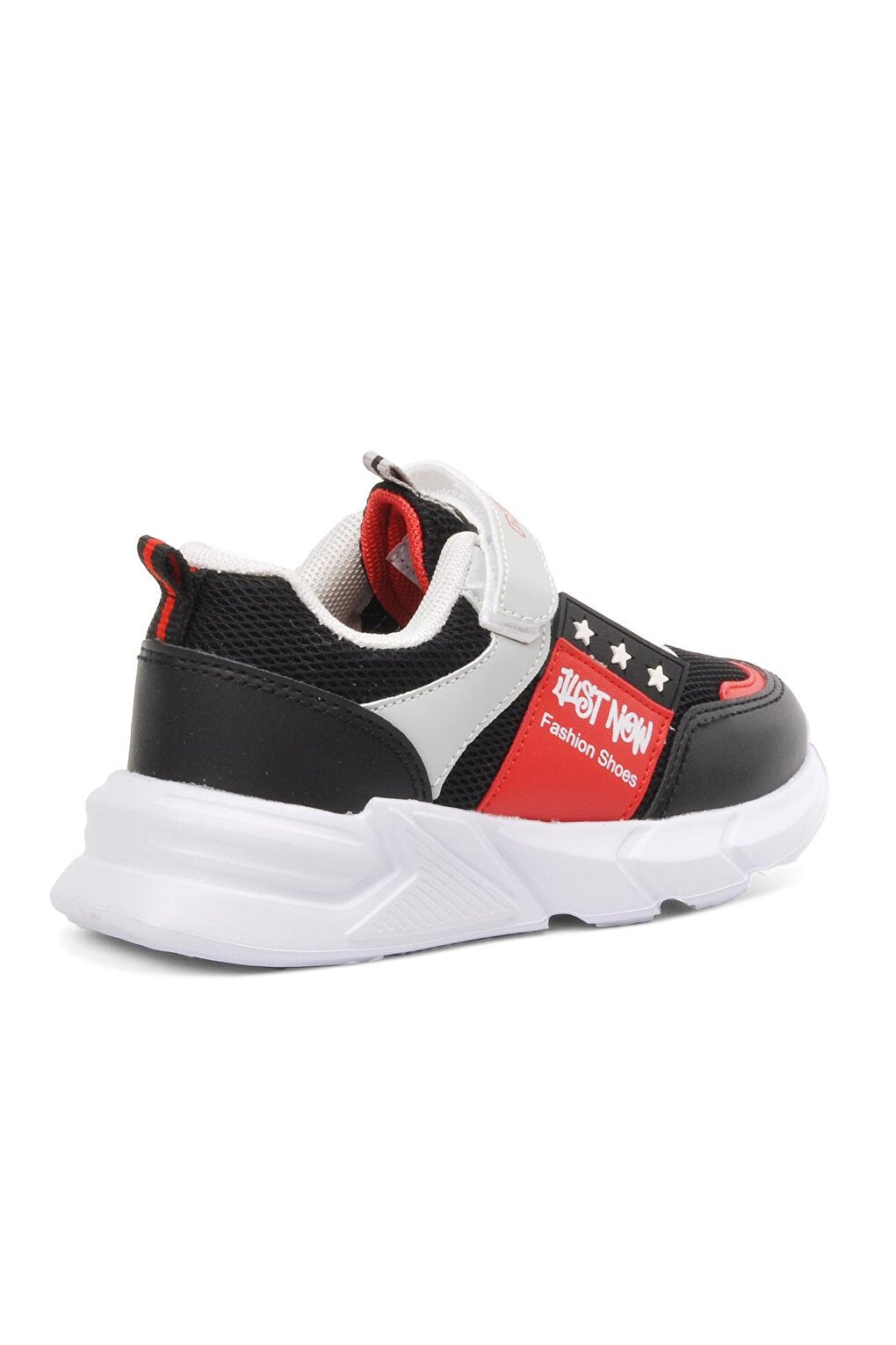 Black-Red Velcro Boys' Sports Shoes 1226