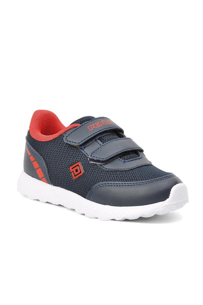 Navy Blue Velcro Boys' Sports Shoes 801-P