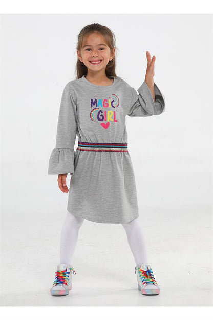 Magic Girl Gray Knitted Girl Dress